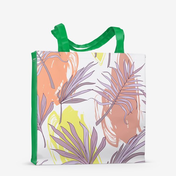 Сумка-шоппер «Паттерн с пальмовыми листьями»