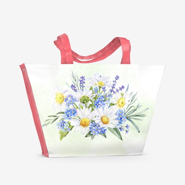 Пляжная сумка «Полевые цветы »