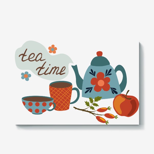 Холст «Время пить чай»