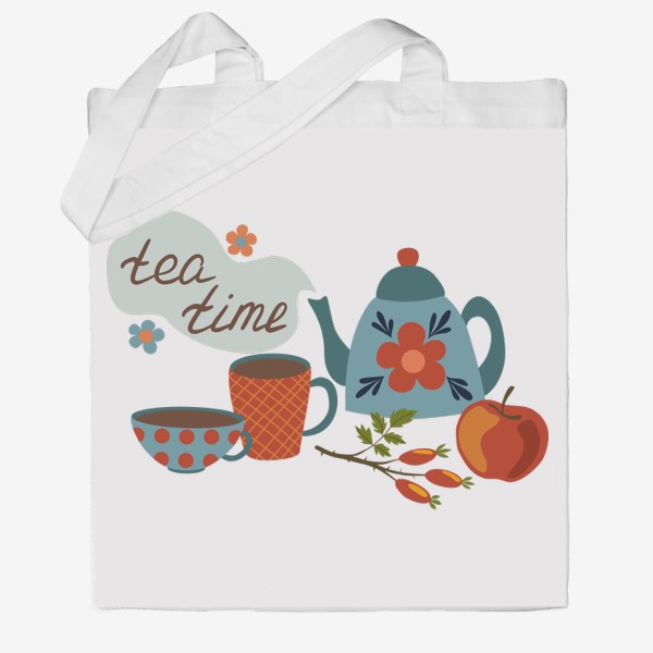 Сумка хб «Время пить чай»