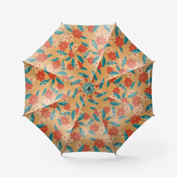 Зонт «Осенние цветы »