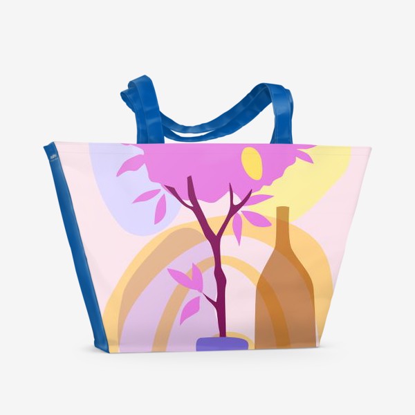 Пляжная сумка «Дерево лимон»