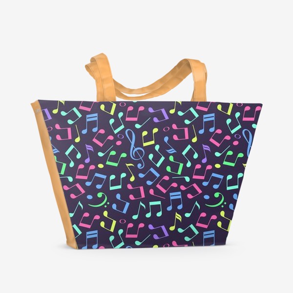 Пляжная сумка «Цветные нотки»