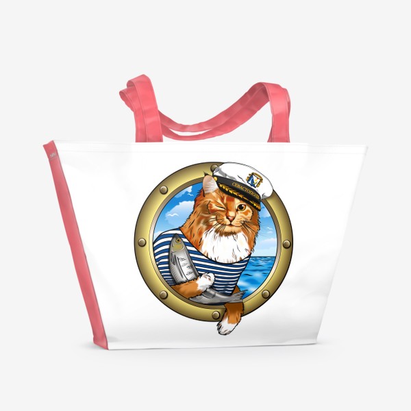 Пляжная сумка «Севастопольский морской котик»