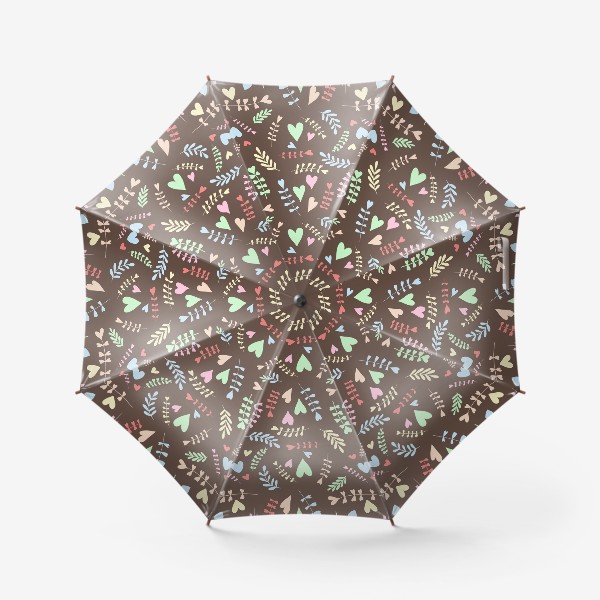 Зонт «Сердечные цветы»