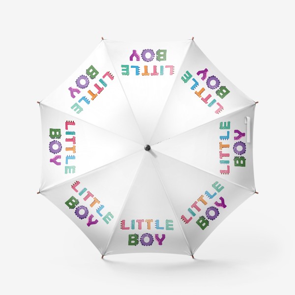 Зонт «Маленький мальчик. Яркая детская надпись»