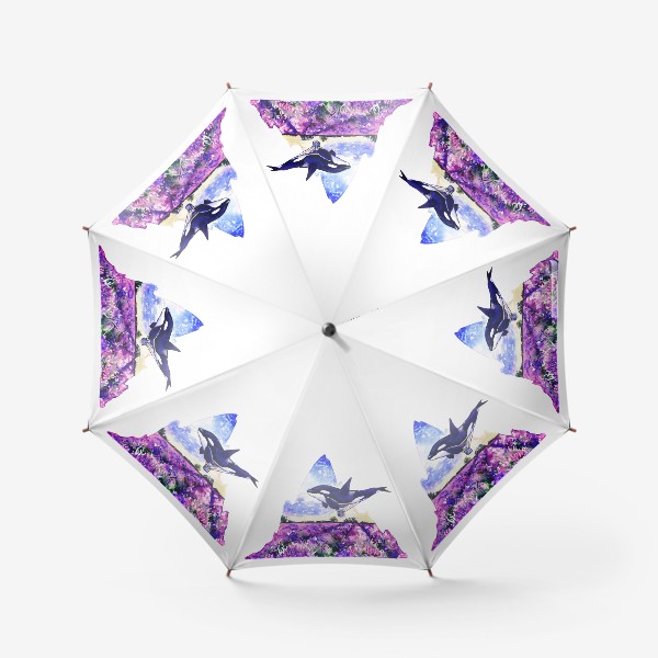 Зонт «пролетая над лавандовым полем»