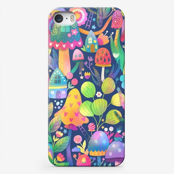 Чехол iPhone «Funny Mushrooms Pattern»