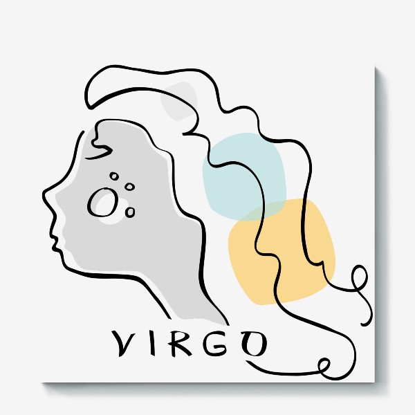 Холст «Знак зодиака Дева. Virgo»