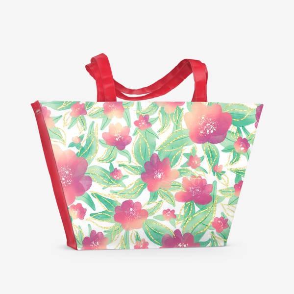 Пляжная сумка «Watercolor garden»