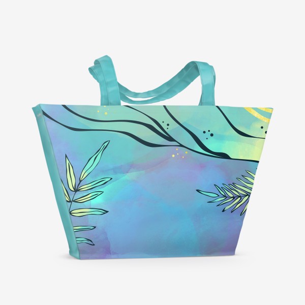 Пляжная сумка «Абстракция. Тропики»
