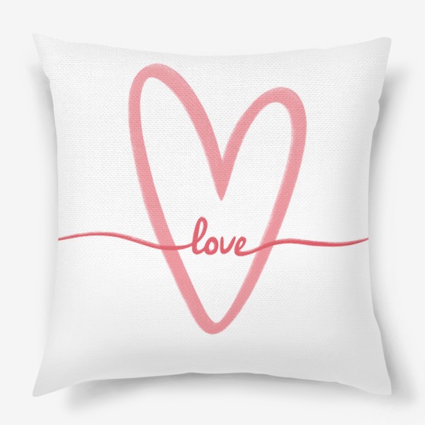 Подушка «Любовь. Love. Сердце»