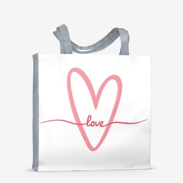 Сумка-шоппер «Любовь. Love. Сердце»