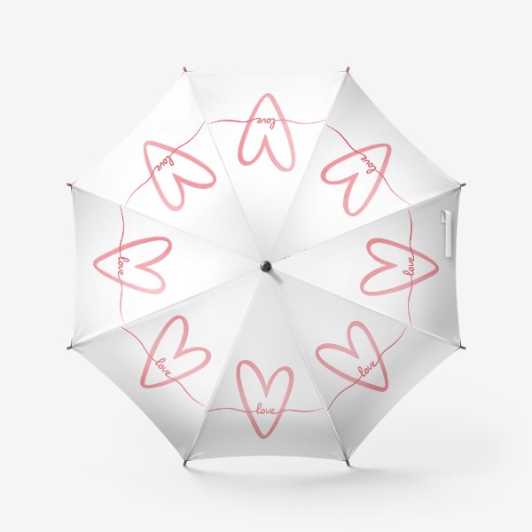 Зонт «Любовь. Love. Сердце»