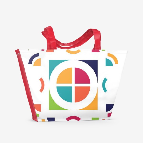 Пляжная сумка «Цветная геометрия»