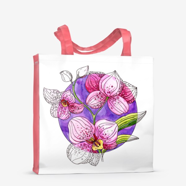 Сумка-шоппер «Розовые орхидеи»