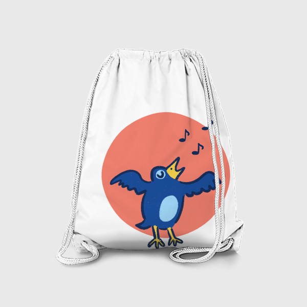Рюкзак «Синяя птица и музыка»