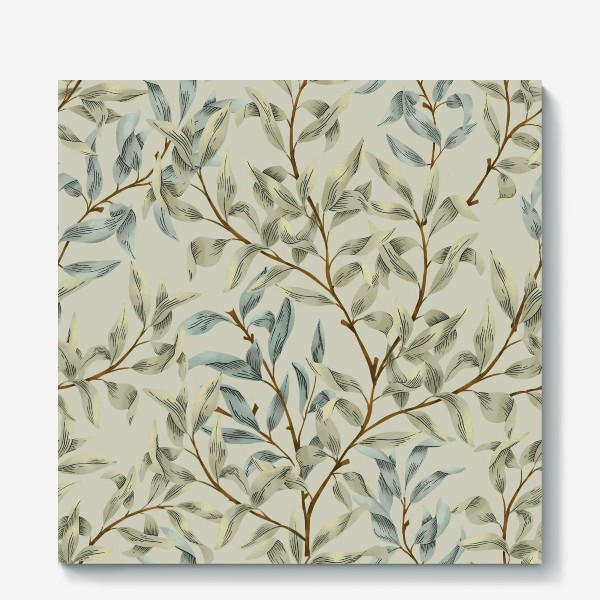 Холст «Floral Pattern (beige)»