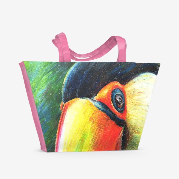 Пляжная сумка «Птица. Тукан»