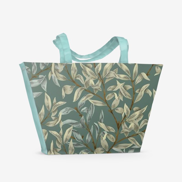 Пляжная сумка «Floral Pattern (green)»