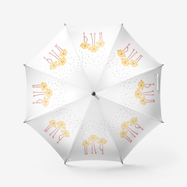 Зонт «Веселые желтые цыплята»