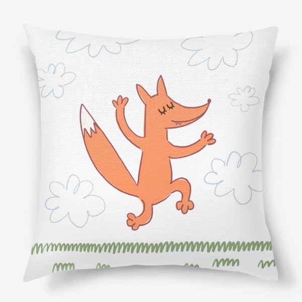 Подушка «Веселая рыжая лиса»