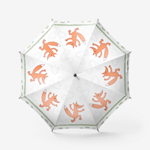 Зонт «Веселая рыжая лиса»