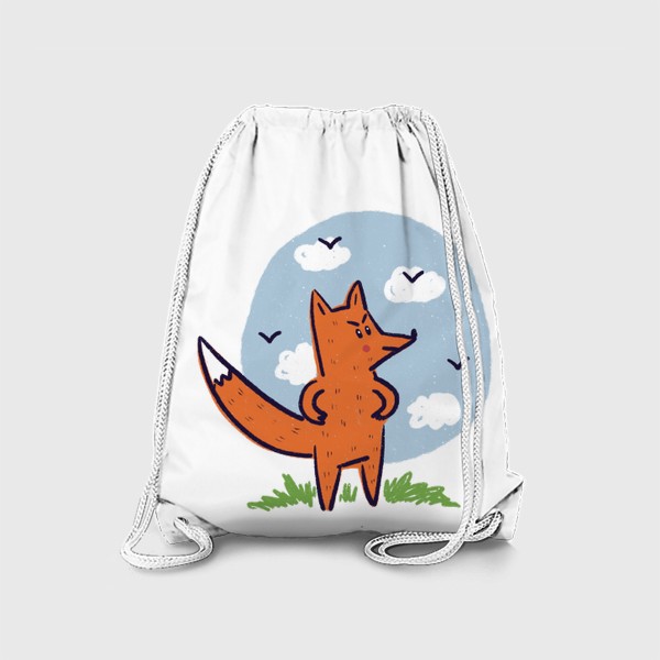 Рюкзак «Недовольный рыжий лис»
