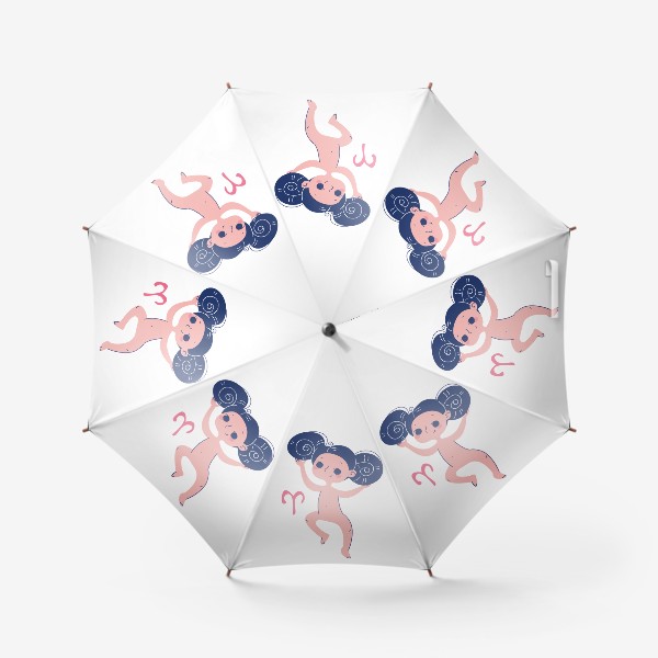 Зонт «Знак зодиака овен. Серия голышки малышки»