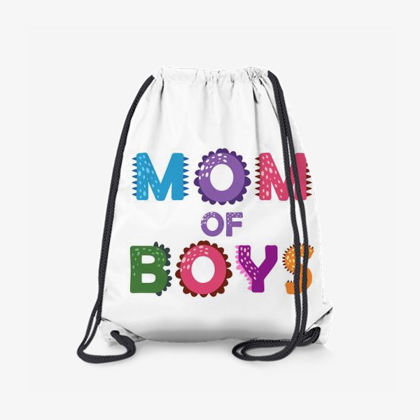 Рюкзак «Мама мальчиков. Яркий леттеринг»