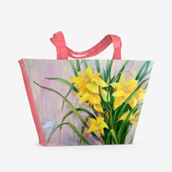 Пляжная сумка «Желтые лилейники»
