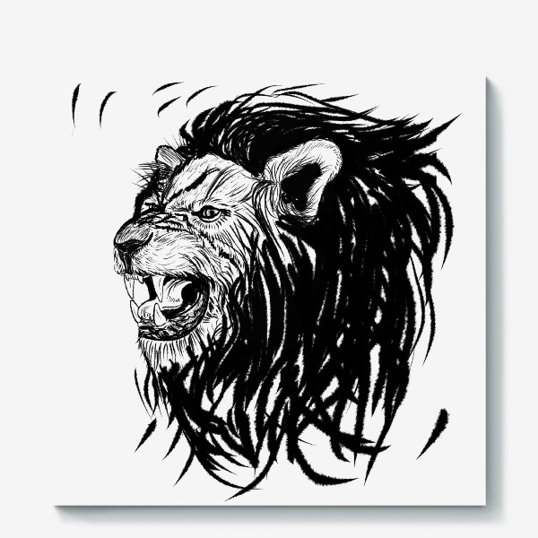 Холст «Не зли Льва»