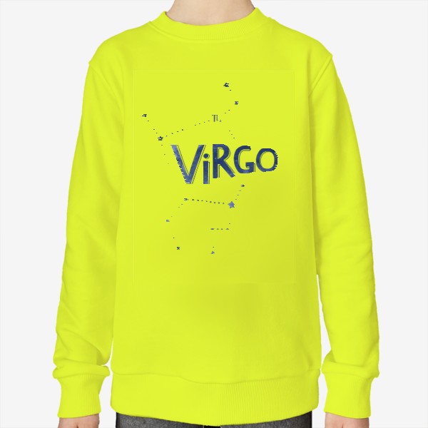 Свитшот «Virgo. Леттеринг. Знак зодиака Дева»