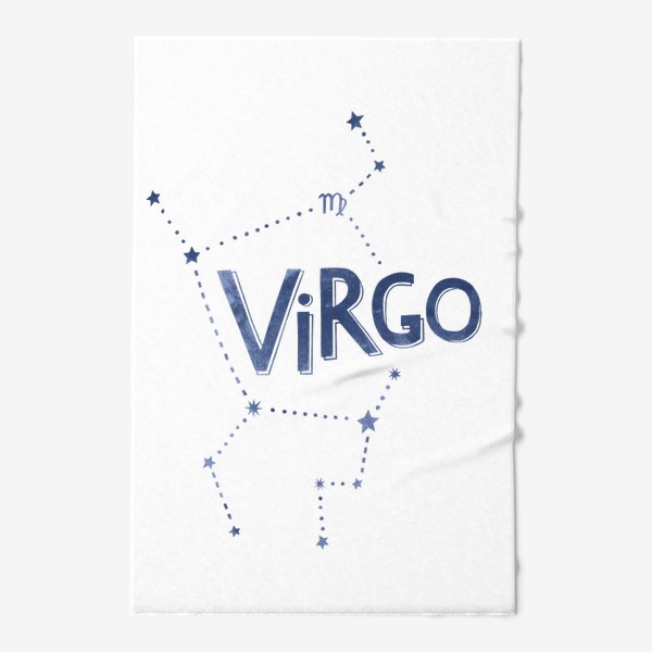 Полотенце «Virgo. Леттеринг. Знак зодиака Дева»