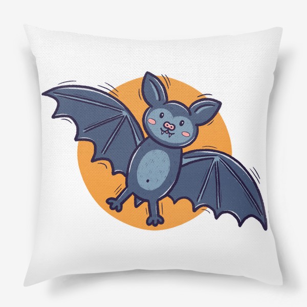 Подушка «Милая летучая мышь. Хэллоуин»