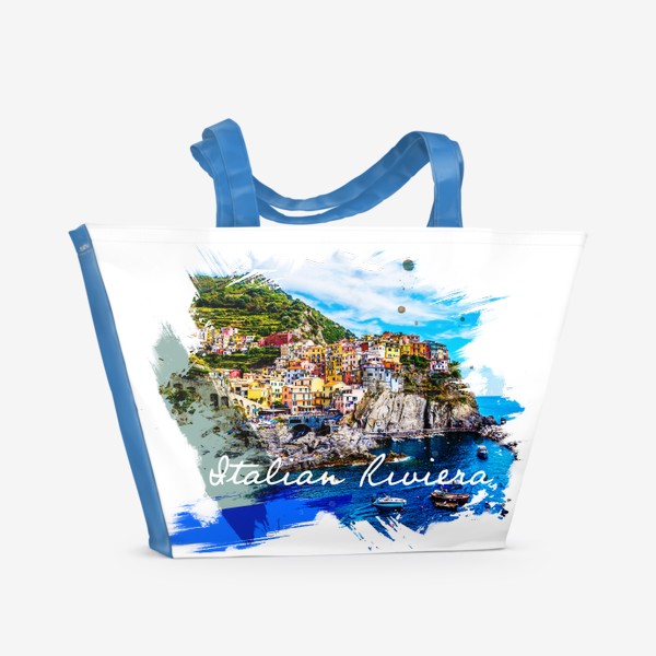 Пляжная сумка «Страны и города. Италия. Ривьера.»
