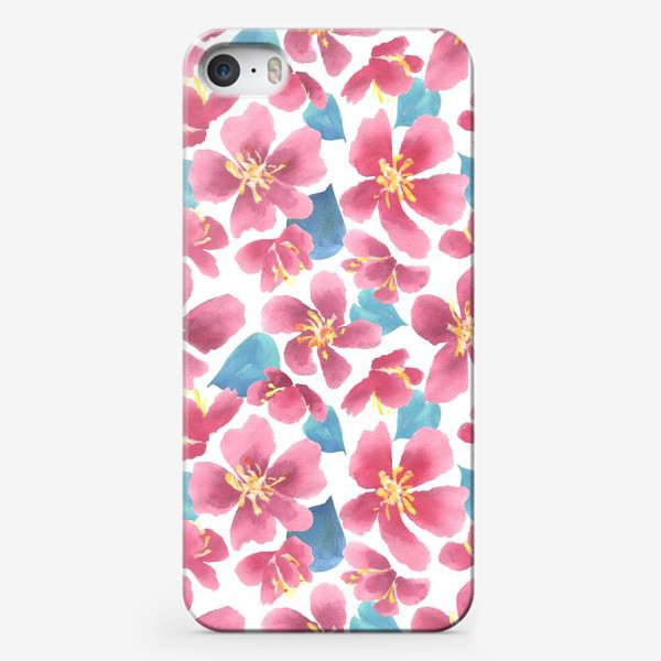 Чехол iPhone «Цветение сакуры 2 паттерн»