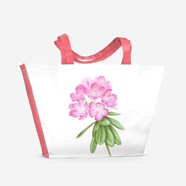 Пляжная сумка «Розовый рододендрон»