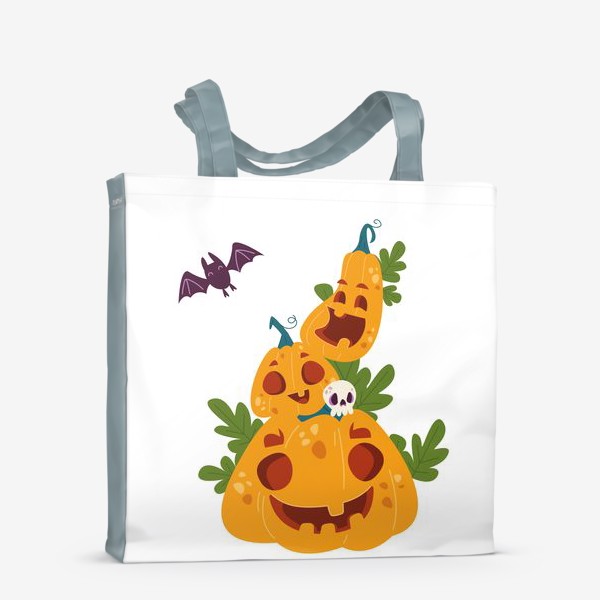 Сумка-шоппер «Веселые тыквы на Хэллоуин»