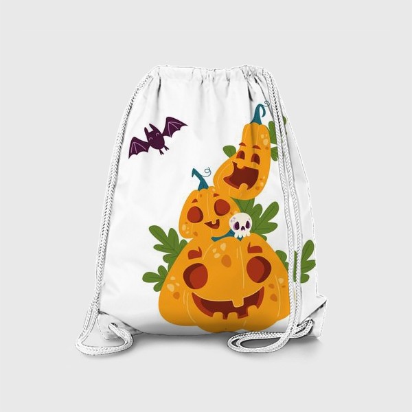 Рюкзак «Веселые тыквы на Хэллоуин»