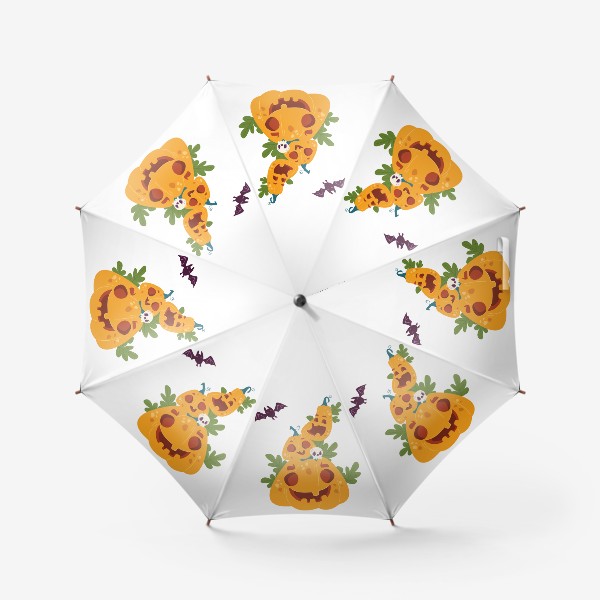 Зонт «Веселые тыквы на Хэллоуин»