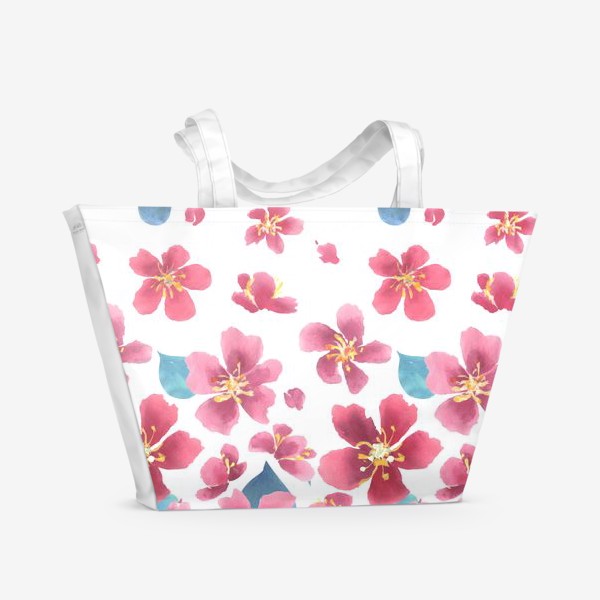 Пляжная сумка «Цветение сакуры 1»