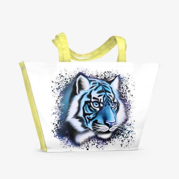Пляжная сумка «Ледяной Тигр. Символ 2022 года»