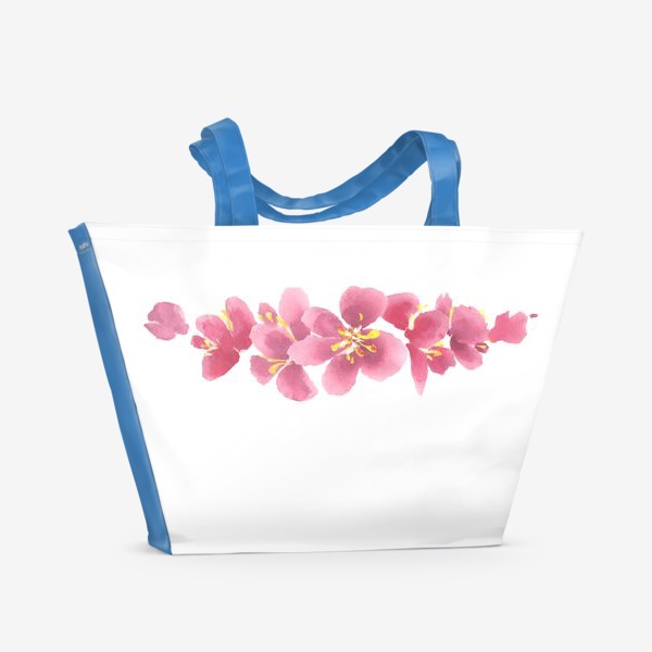Пляжная сумка «Цветение сакуры 3»