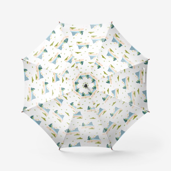 Зонт «Бесшовный паттерн. Природа минималиста»