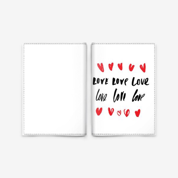 Обложка для паспорта «Love LOVE love»