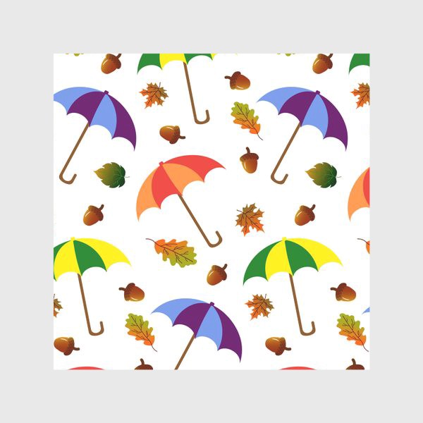 Скатерть «Зонты и листья»