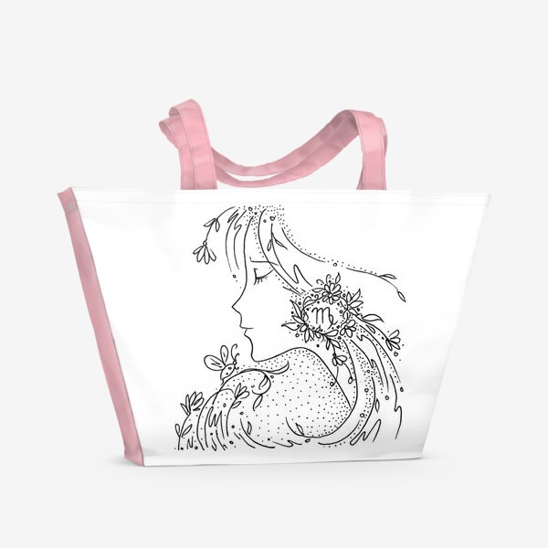 Пляжная сумка «Дева зодиак»