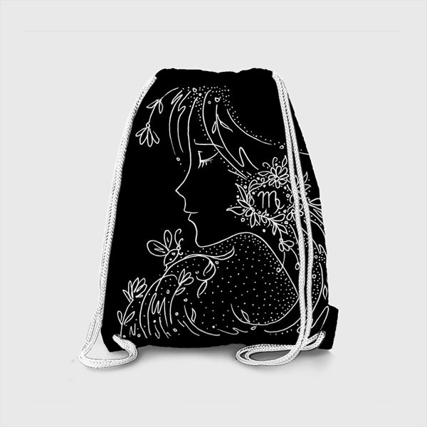 Рюкзак «Дева зодиак черный»