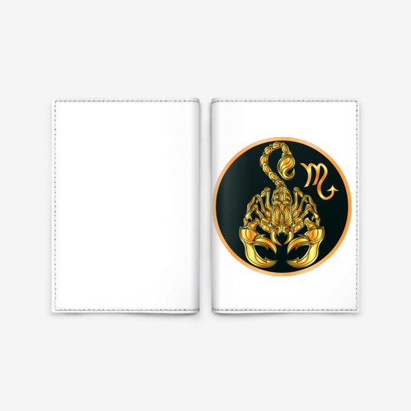 Обложка для паспорта «Золотой Скорпион»